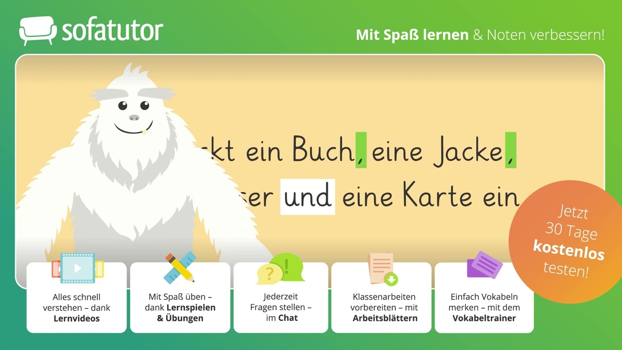 Das Komma bei Aufzählungen einfach erklärt – Deutsch 3. & 4. Klasse