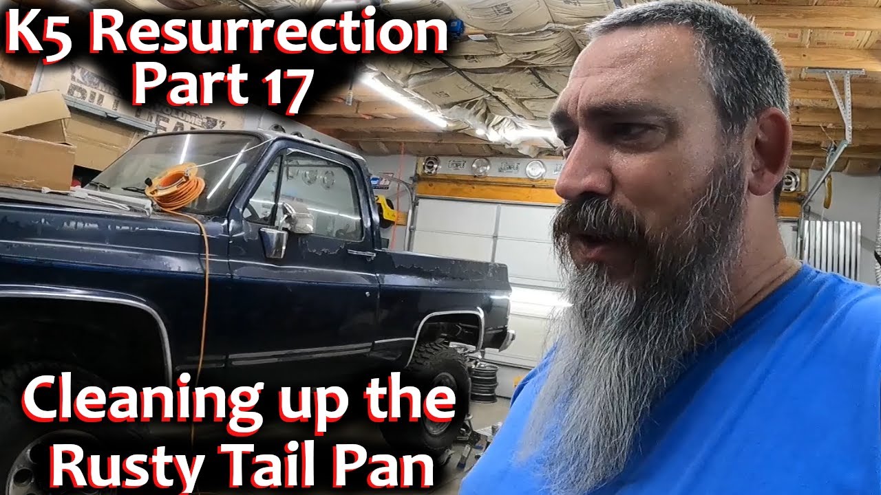K5 Blazer Resurrection Part 17 - Digging into the tail panel rust