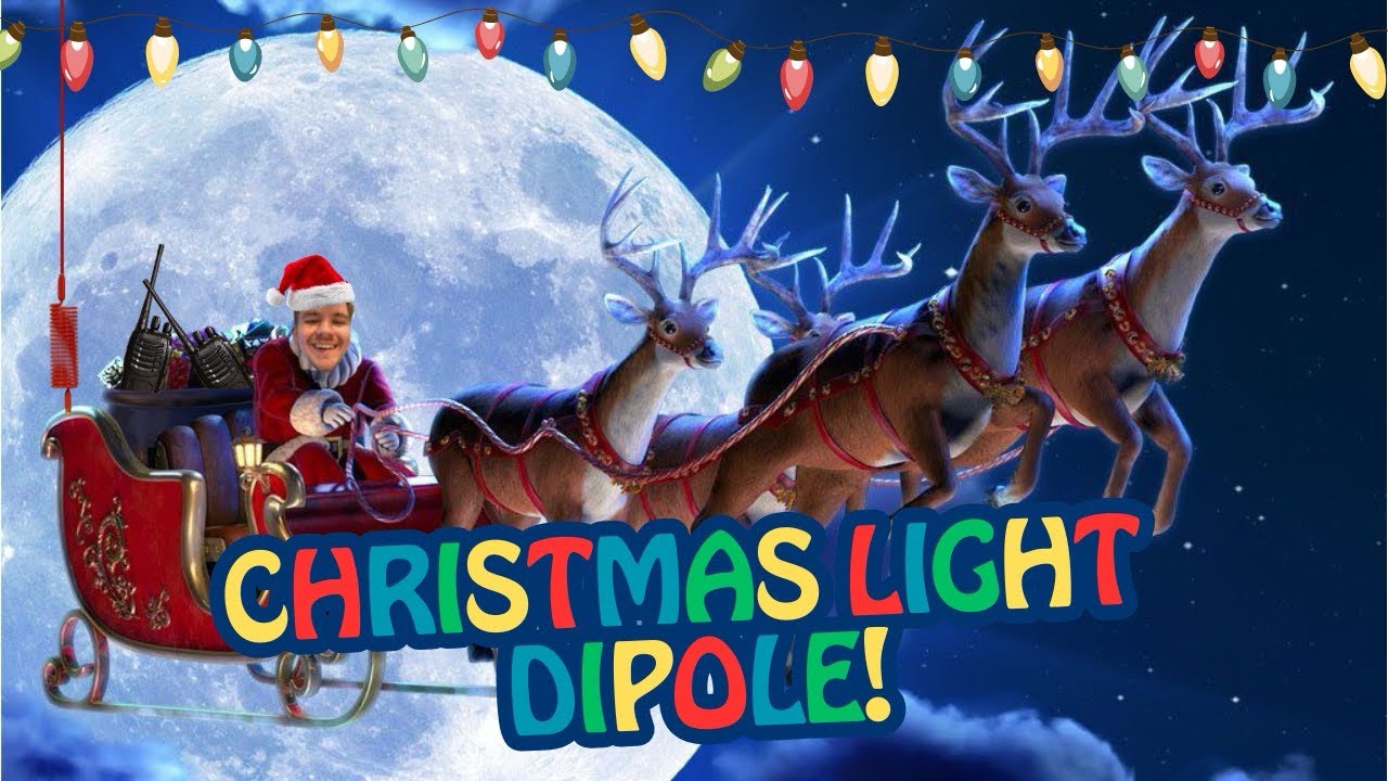 Making a 20m Dipole Out of Christmas Lights (What Could Possibly Go Wrong?)