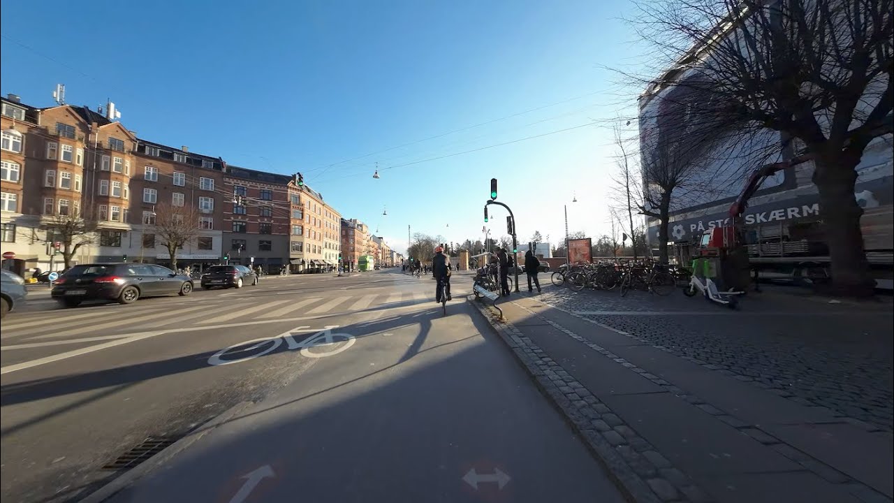 🇩🇰🚴 Cycling to Work in Denmark, Herlev to Copenhagen