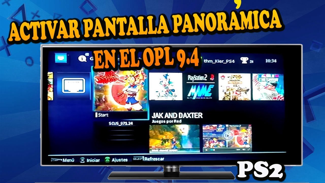 ACTIVAR PANTALLA PANORÁMICA EN EL OPL ACTUALIZADO | AJUSTES DE PANTALLA EN EL OPL PS2