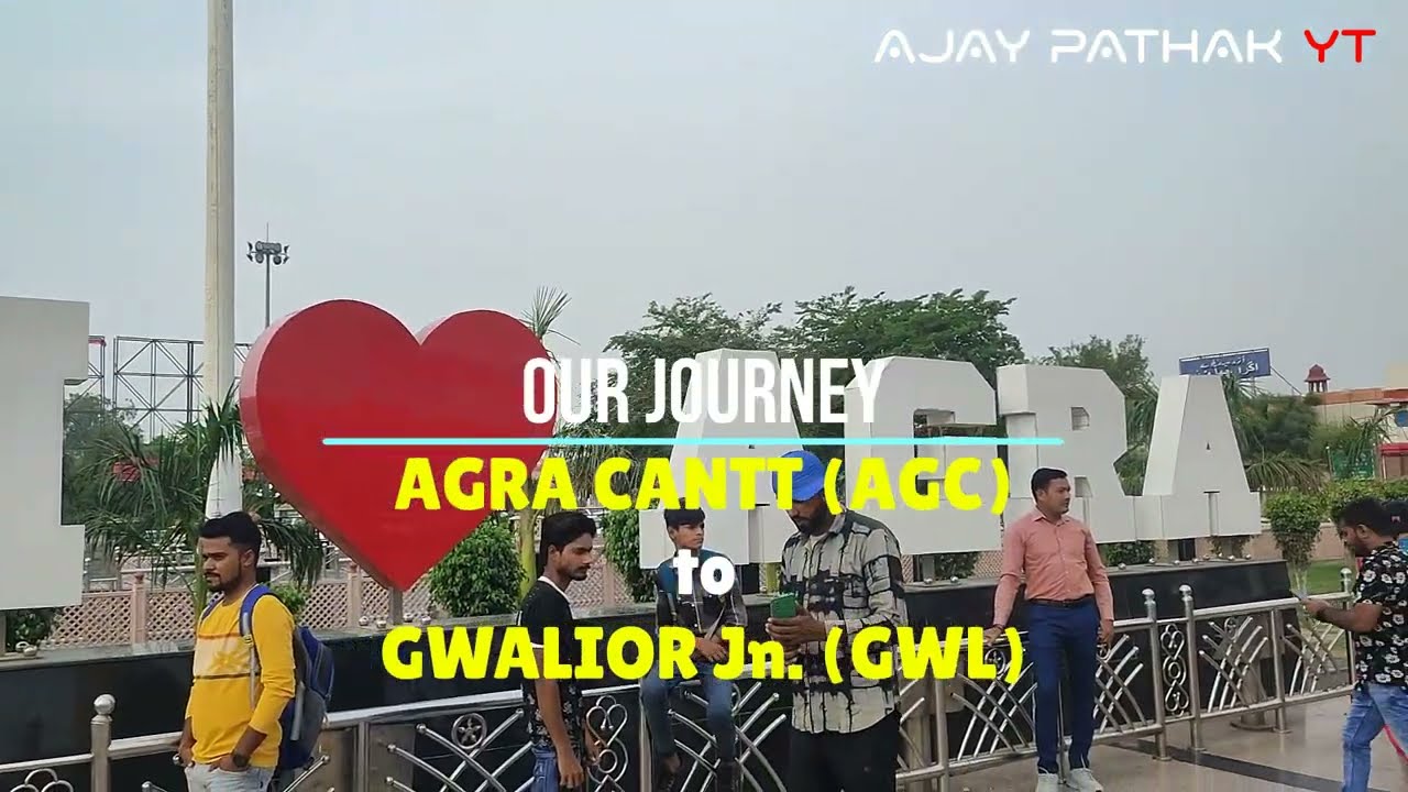 Agra Cantt to Gwalior Junction Train Journey | 12280 Taj Express