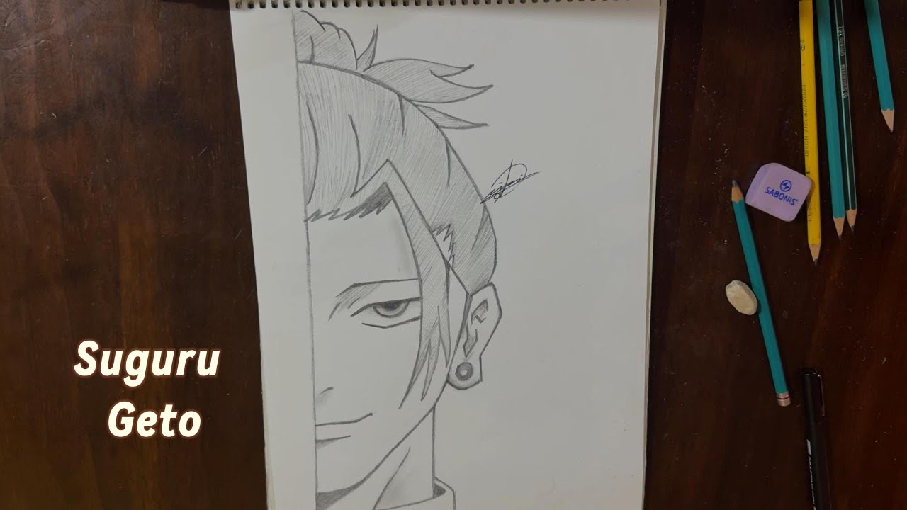 Pencil Drawing Timelapse | Suguru Geto (Jujutsu Kaisen) | Fan Art