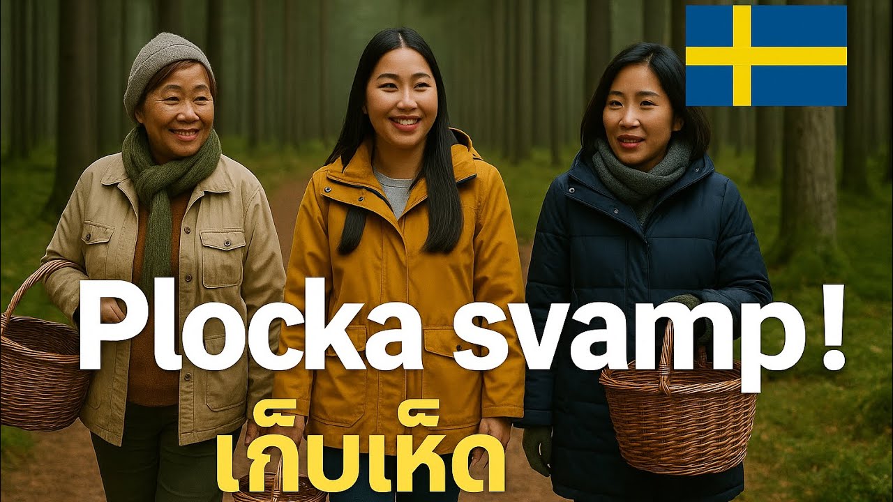 Plocka svamp เก็บเห็ด สวีเดน Svenska musik #ภาษาสวีเดน #svenskamusik #sweden #ภาษาสวีเดนกับเจมส์