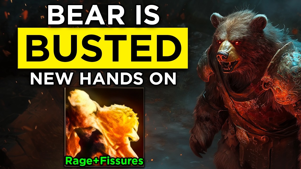 Raging Fissure Bear is out of control! Hands on Druid Gameplay Patch 0.4.0 POE 2