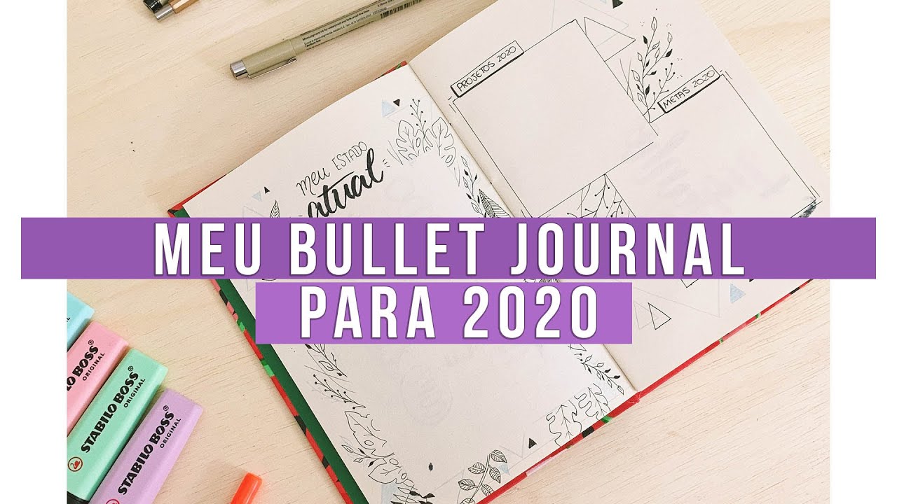 Como eu organizei meu BULLET JOURNAL para 2020 | Laryssa Moura