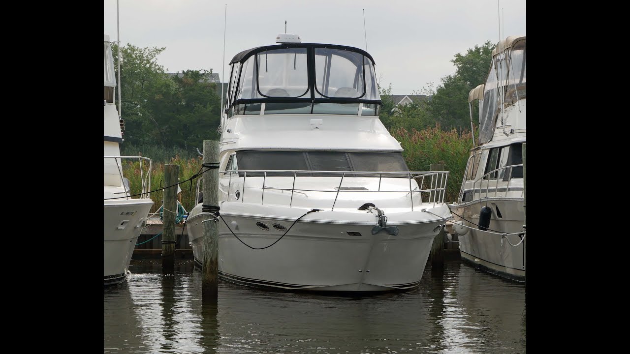 40-футовый (12,7 м) Sea Ray Sedan Bridge 2003 года выпуска, продажа яхт для открытого моря.