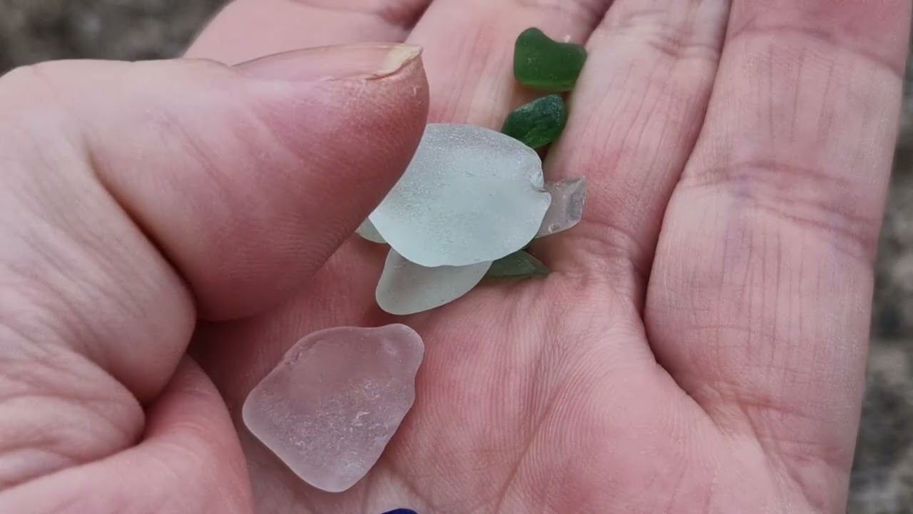 Treasure Hunting down the beach.