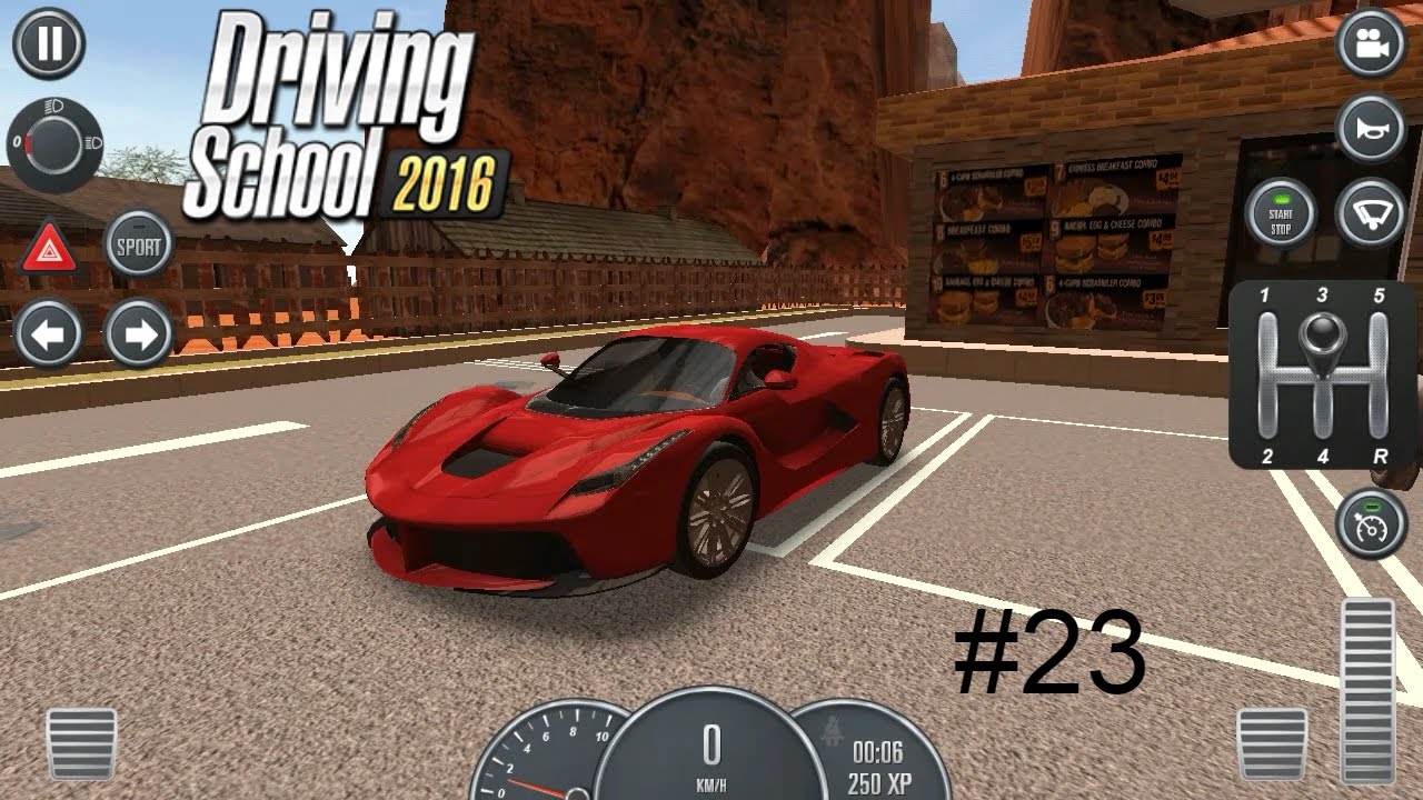 Driving School 2016/ Gameplay/ Episode #23 (Ferrari LaFerrari and idiot AI)
