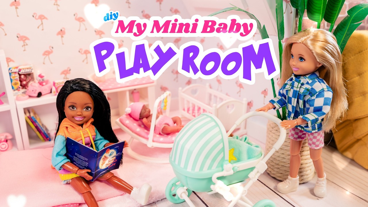 Let’s Make A Miniature Playroom Using My Mini Baby & Mini Brands Accessories