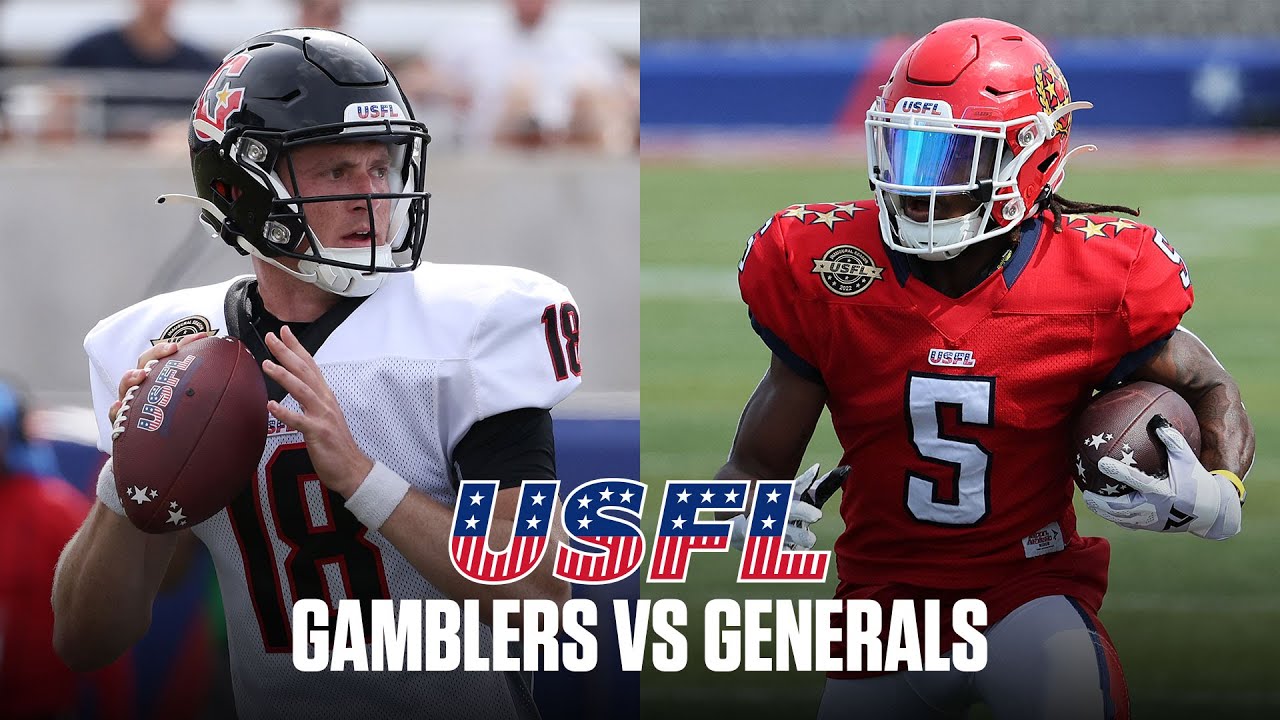 USFL Extended Highlights - Houston Gamblers vs. New Jersey Generals - Week 6