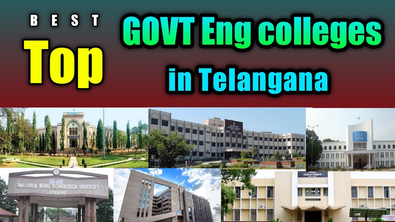 Top And Best Government Engineering colleges in Telangana | B.tech Govt college in TS
