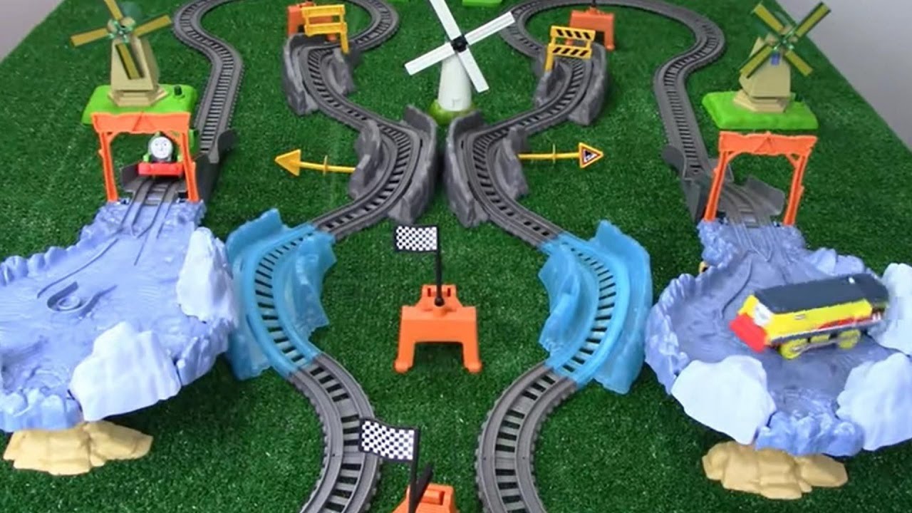 Hazard Tracks Battle|Thomas and Friends Trackmaster Great Race|Toy Trains of David|Fastest Engine