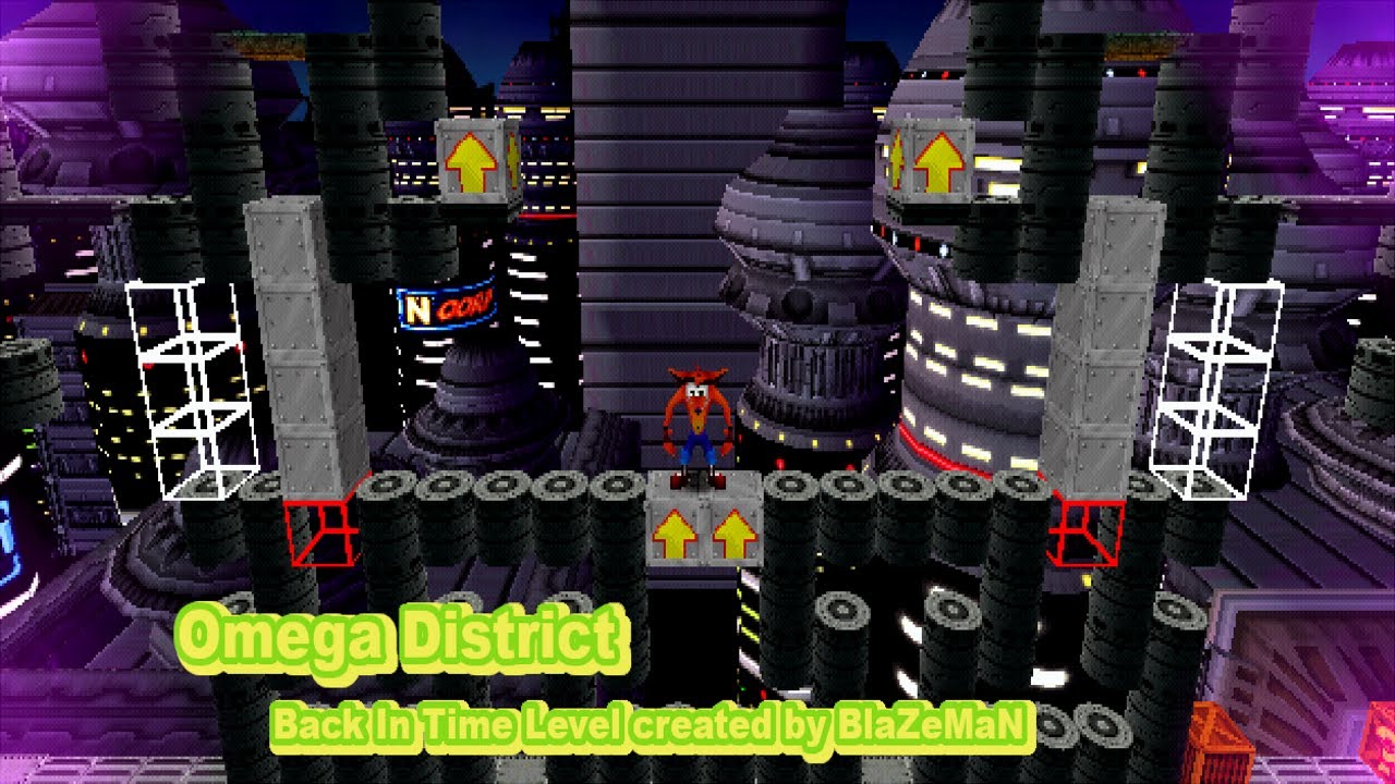 Omega District Crash Bandicoot Back In Time Level Walkthrough
