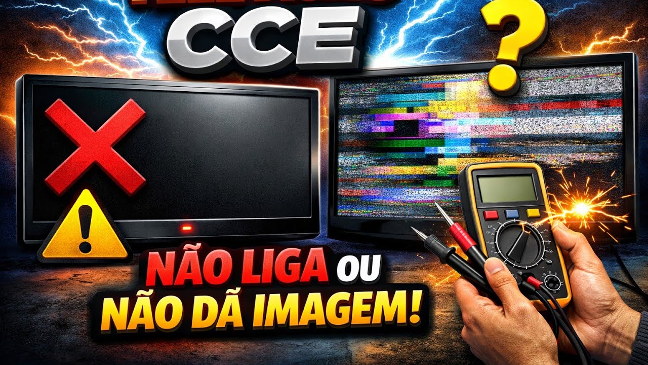 televisão CCE não liga ou não dá imagem