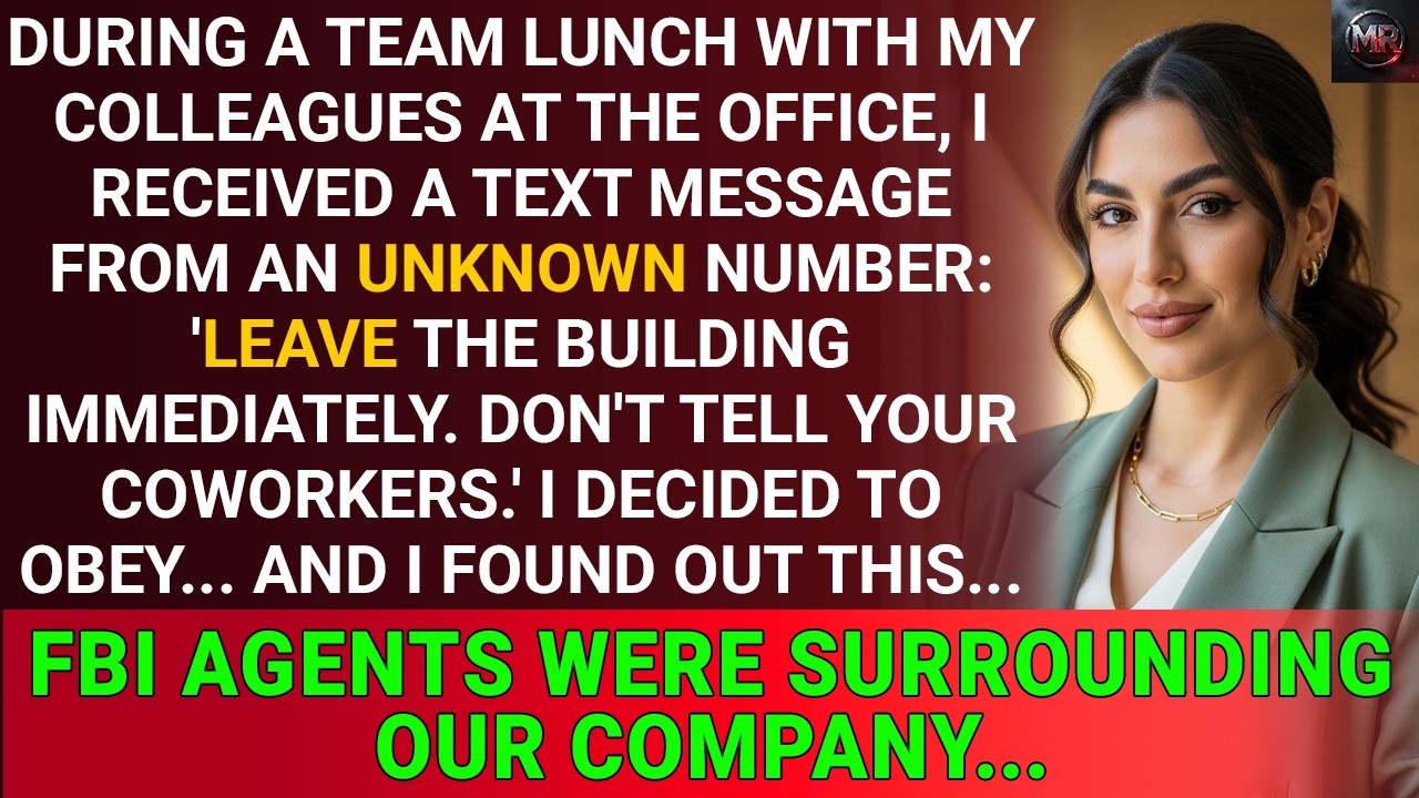 During My Lunch Break At Work, I Received A Text Message: 'Leave The Building Now. Don't Tell Your..
