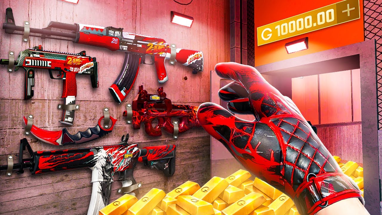 MONTEI o MELHOR INVENTÁRIO VERMELHO com 10.000 GOLDS! - Standoff 2