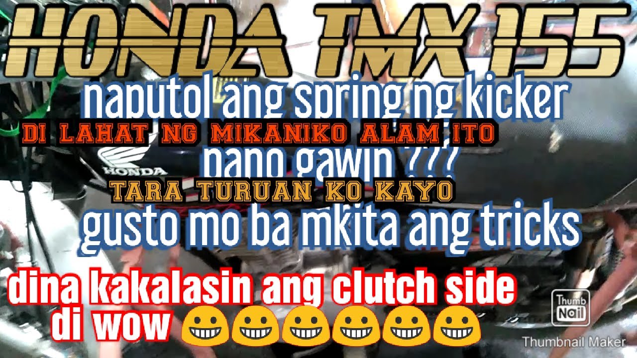 HONDA TMX 155 PAANO MAGPALIT NG RETURN SPRING (LAGLAG ANG KICKER)