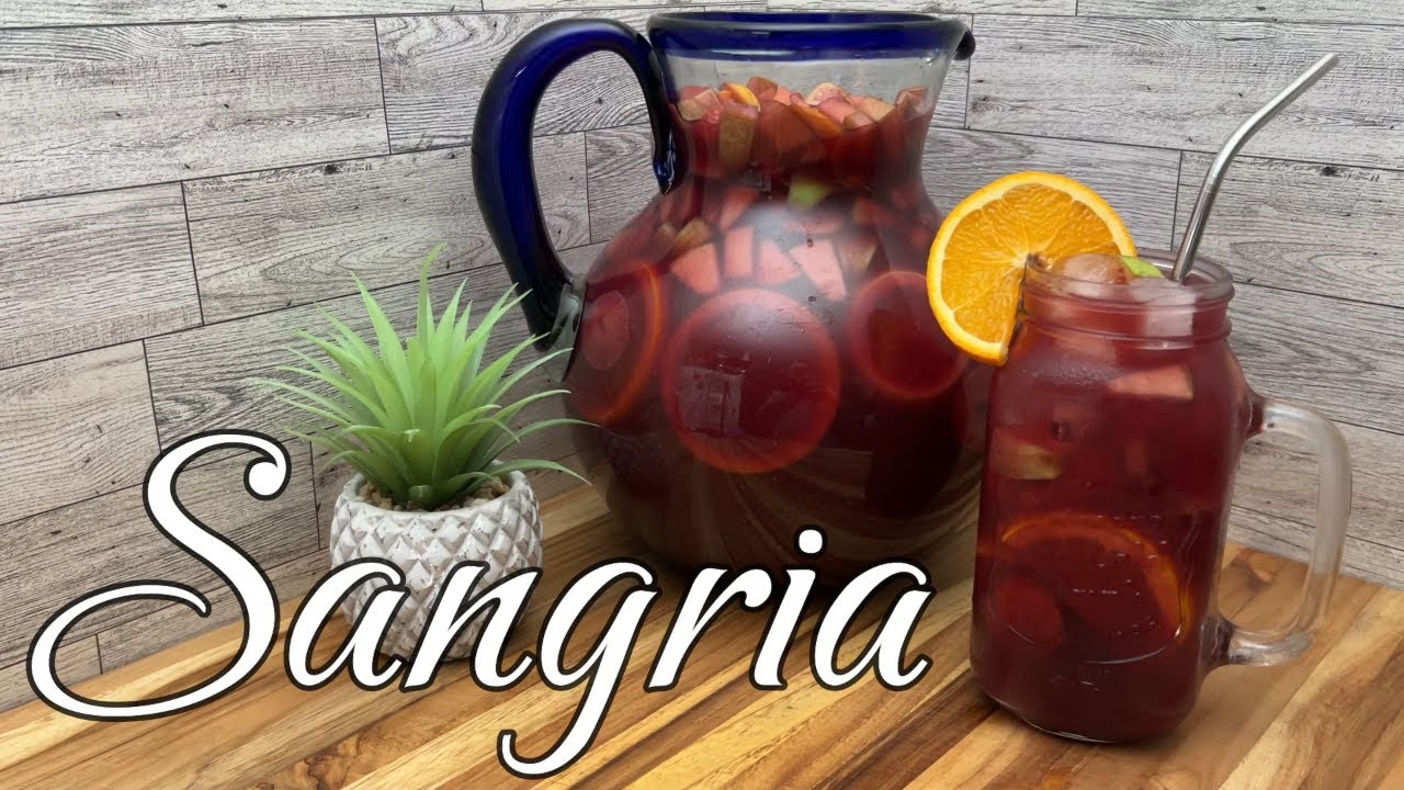 SANGRIA de frutas receta facil y sabrosa (how to make Delicious Sangria)
