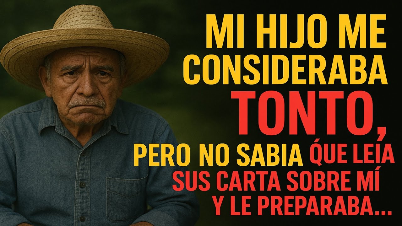 MI HIJO ME CONSIDERABA TONTO, PERO NO SABÍA QUE LEÍA SUS CARTA SOBRE MÍ Y LE PREPARABA...