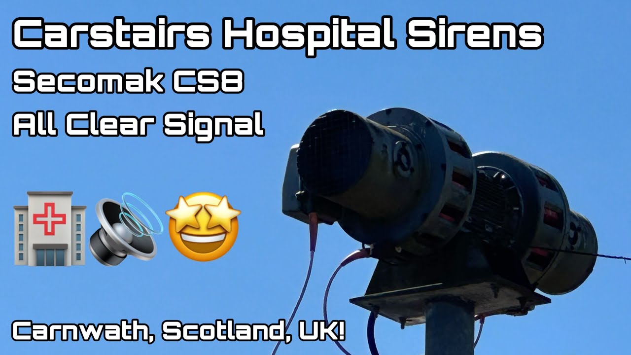 Carstairs Hospital Sirens - Secomak CS8 siren test at Carnwath, Scotland, UK! 🏥🔊🤩 [15/05/25]