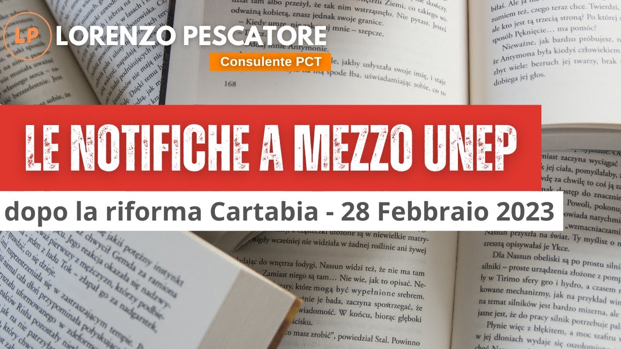 Notifiche UNEP dopo la riforma Cartabia