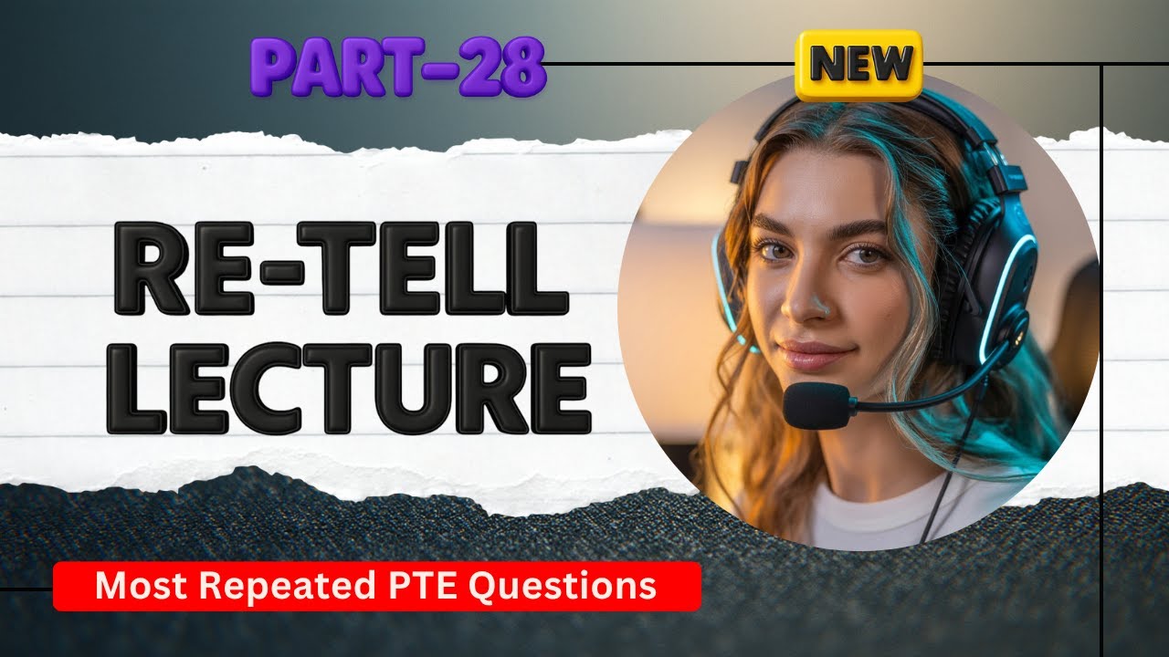 Retell Lecture PTE Speaking | Timer and Answers | Real Exam Questions OCTOBER 2025