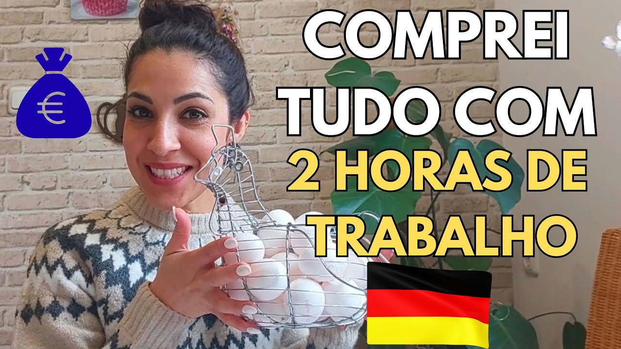 O que dá pra comprar com 2 HORAS de trabalho na ALEMANHA 🇩🇪