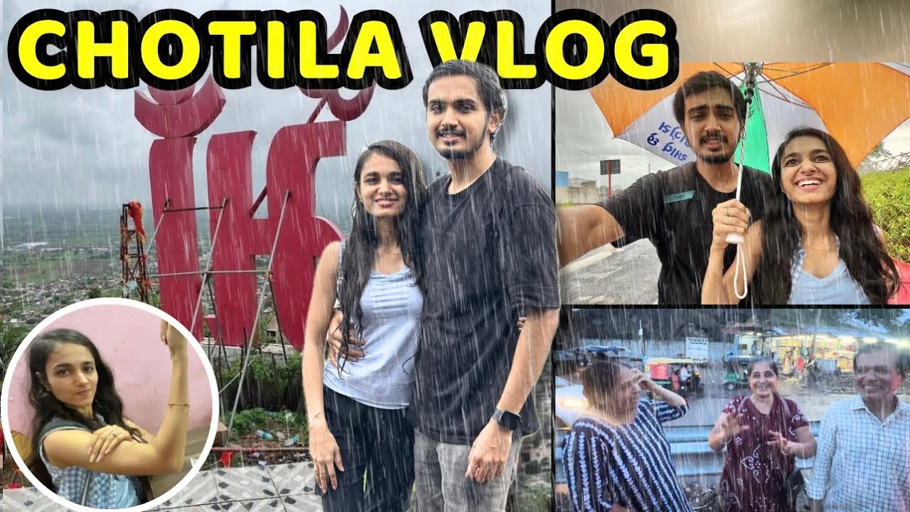 ધોધમાર વરસાદ માં Chotila Dungar ચડ્યા⛈️ Macbook નુ Bag ખોવાઇ ગ્યું | Jaydeep Devangi Vlogs | Chotila
