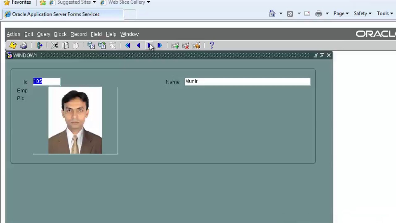 Oracle Forms 10g Tutorial in Bangla: Store image in DB and show image in Oracle forms 10g from DB