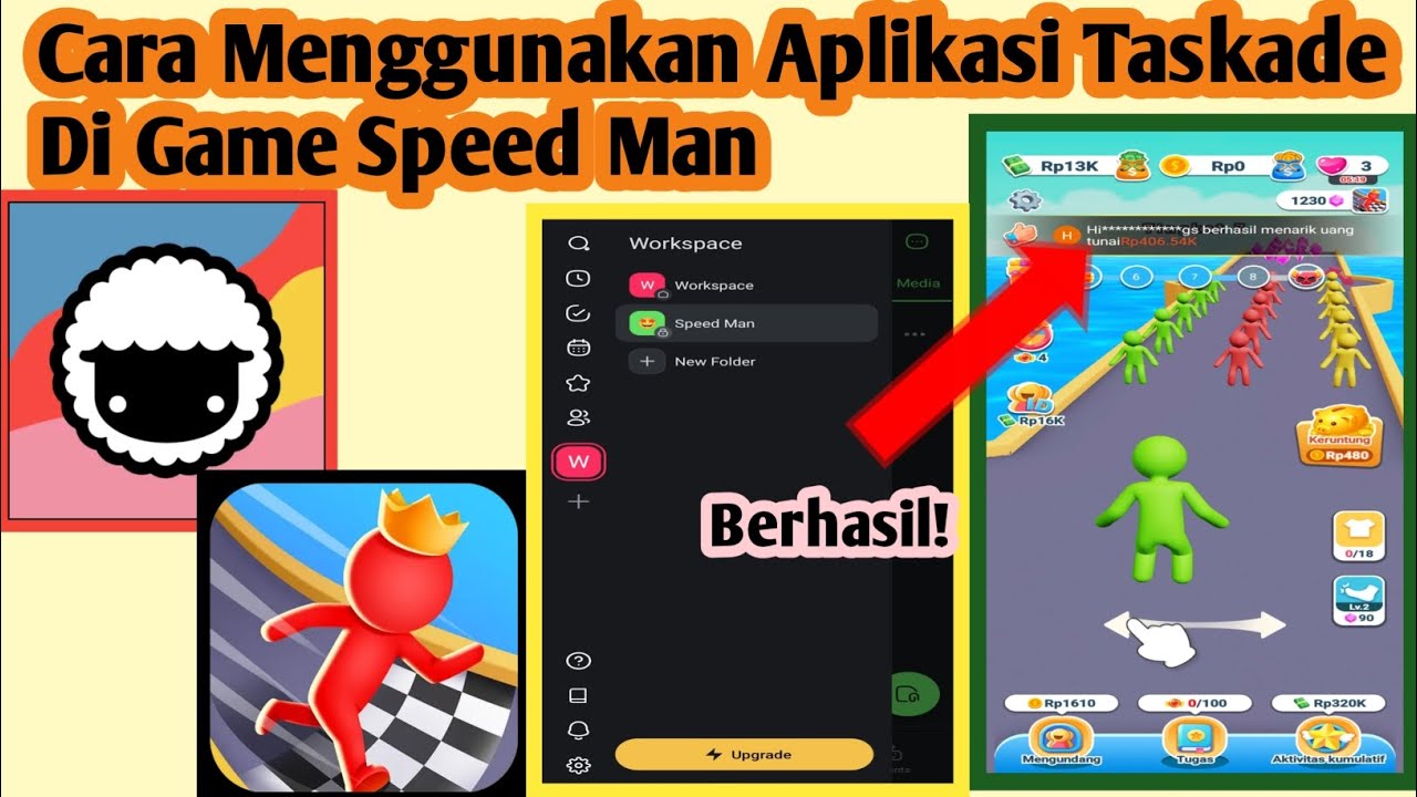 Cara Menggunakan Aplikasi Taskade Di Game Speed Man | Taskade X Speed Man