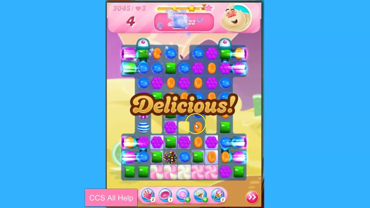 Candy Crush Saga Level 3045 NEW No boosters August 2025