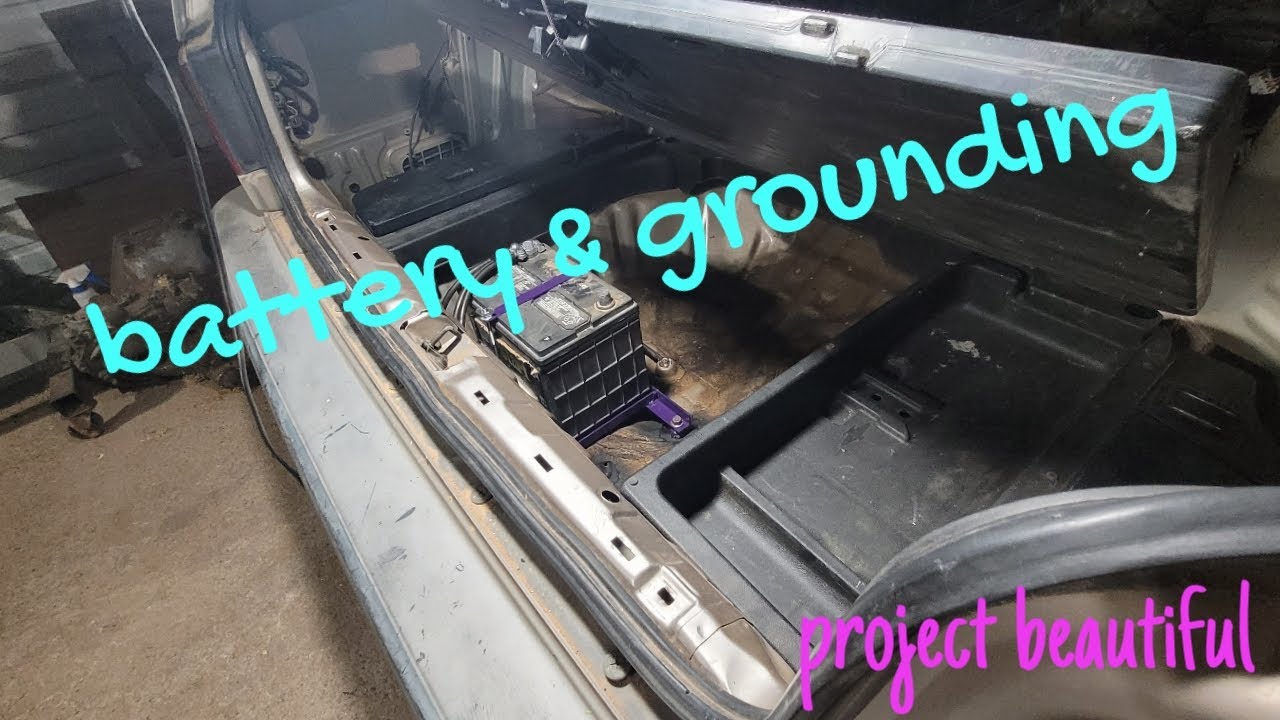 battery relocation and grounding / cb7 accord / project beautiful