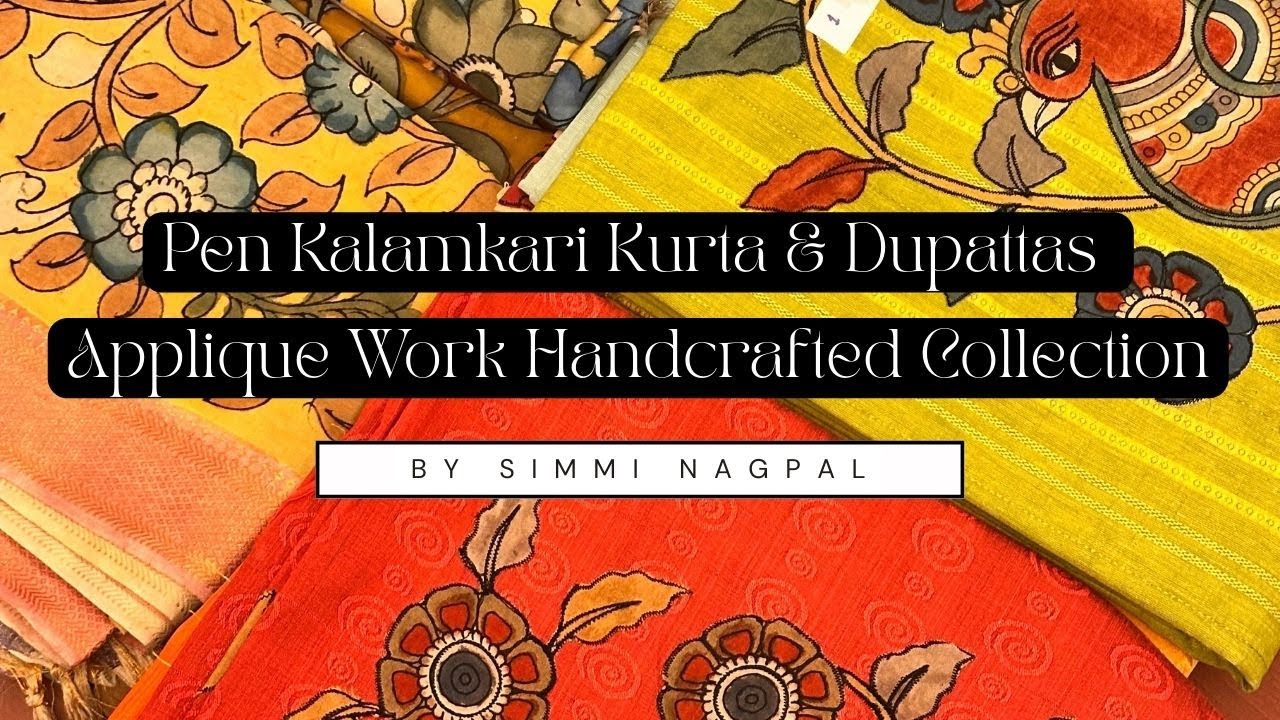🔴 LIVE | Pen Kalamkari Kurta & Dupattas | Applique Work Handcrafted Collection | Indian Handloom