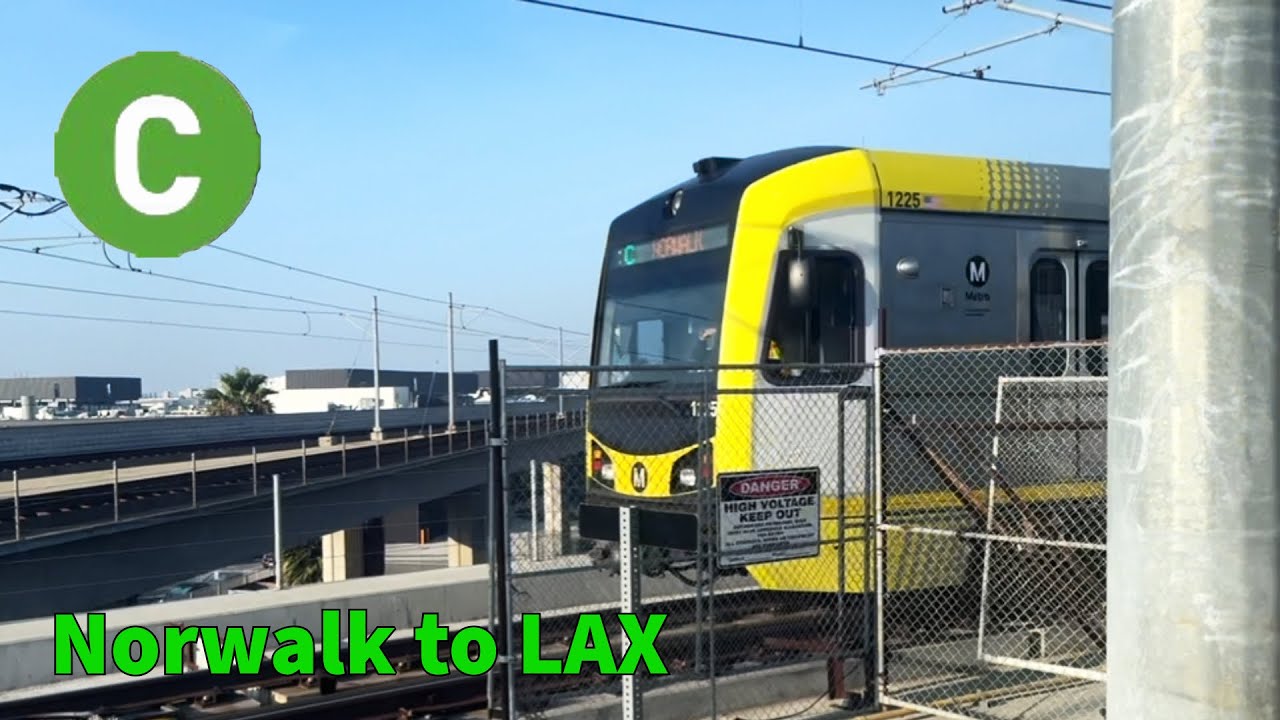 LA Metro C Line Full Ride: Norwalk to LAX