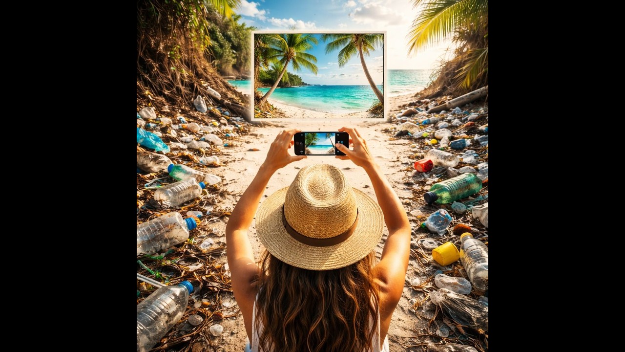 RETUSCHIERTES PARADIES | Song über Insta-Illusion & Müll am Strand (Bambus Beats) | Plastik im Meer