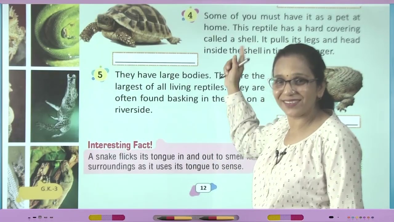Ch 8 | Jophiel Books | GK | Class 03 | Reptiles | For children