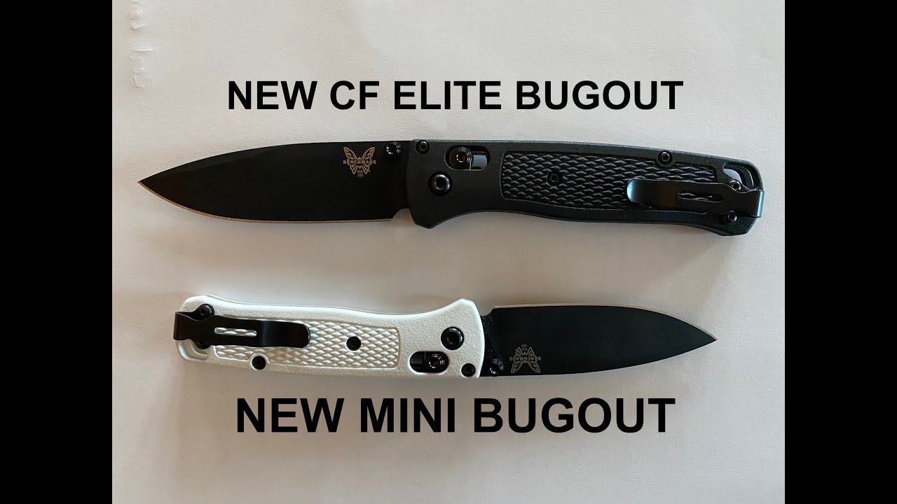 Benchmade Bugout CF Elite and Mini Bugout
