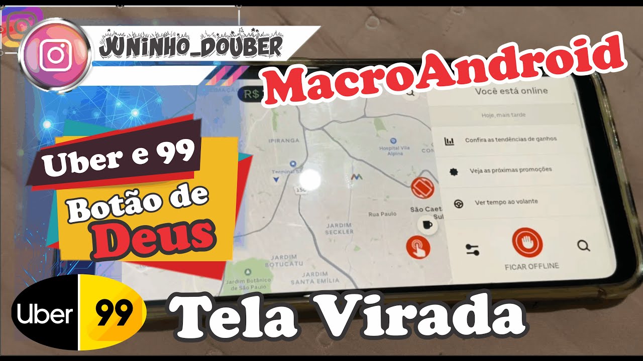 Dedo de Deus Com MacroDroid  para App Uber