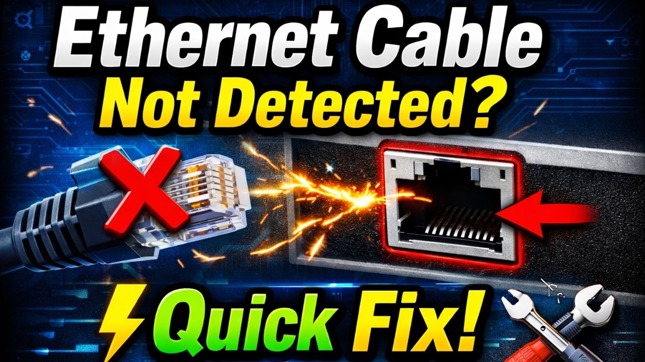 How to Fix Ethernet Cable Not Working on Windows 2026 (Not Detected Solution)