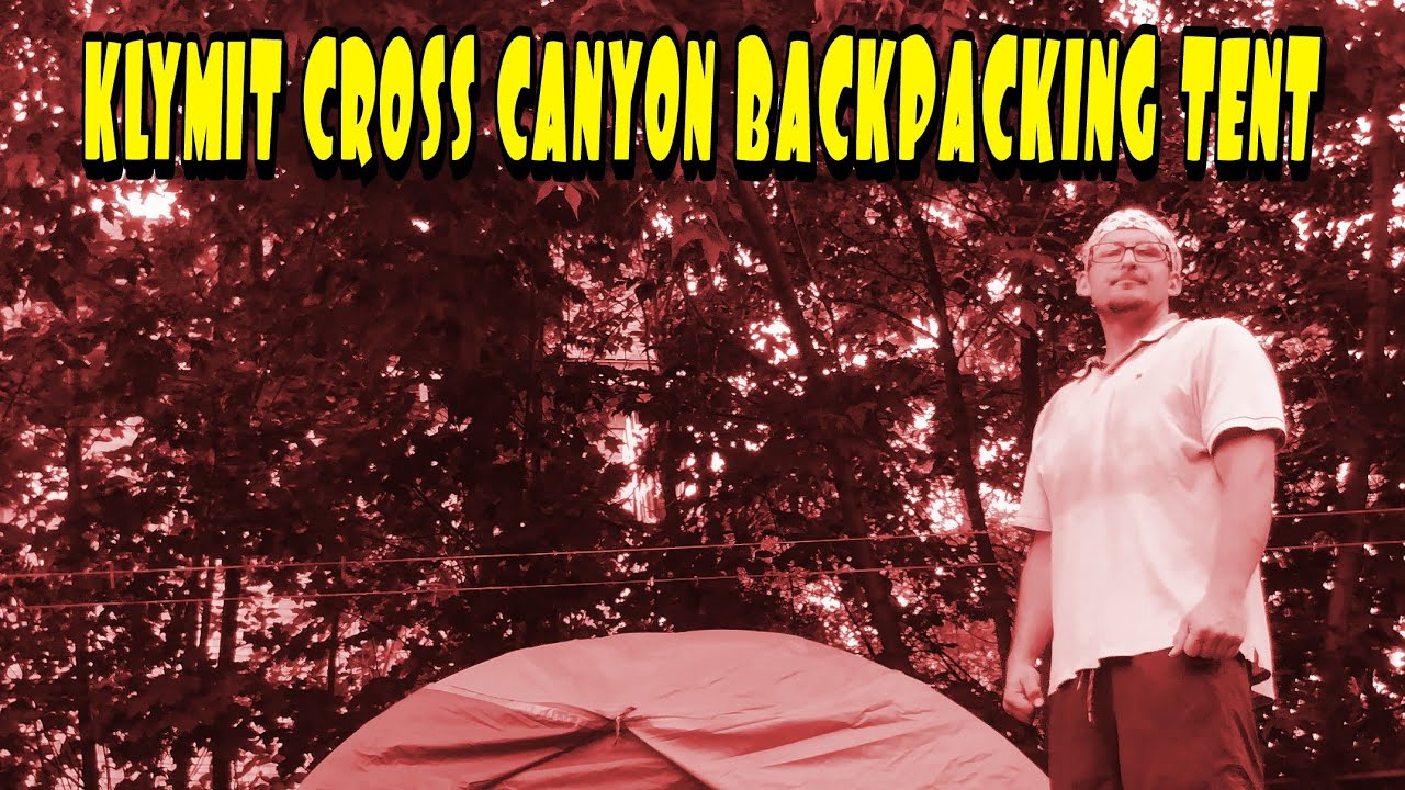 Setup of Klymit Cross Canyon 2 backpacking tent; test run in the backyard before the Backcountry
