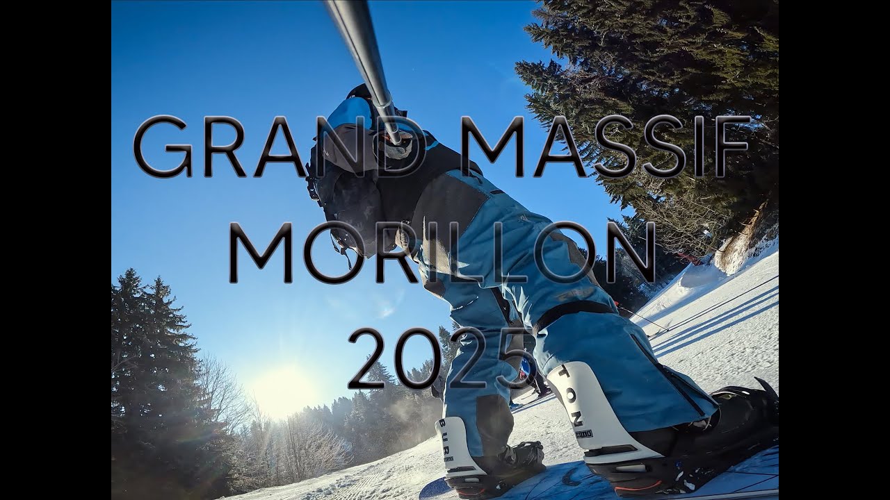 Snowboarding Grand Massif Morillon feb. 2025