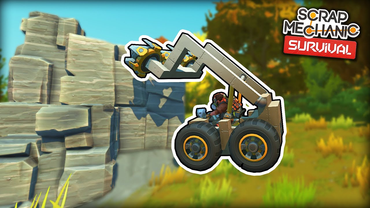 Building a New Mining Bobcat to Collect More Resources! (Scrap Mechanic Co-op Survival Ep.08)