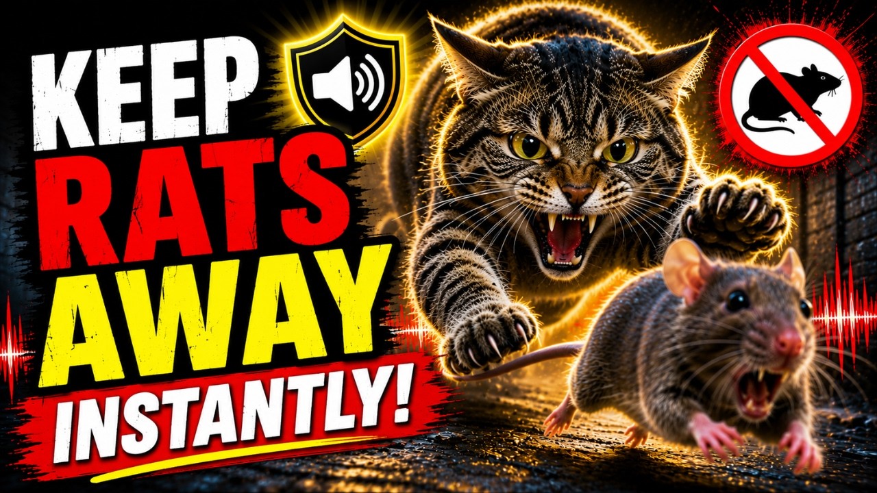 Cat Sound That Scares Rats | Watch Rats Run Away in Seconds!