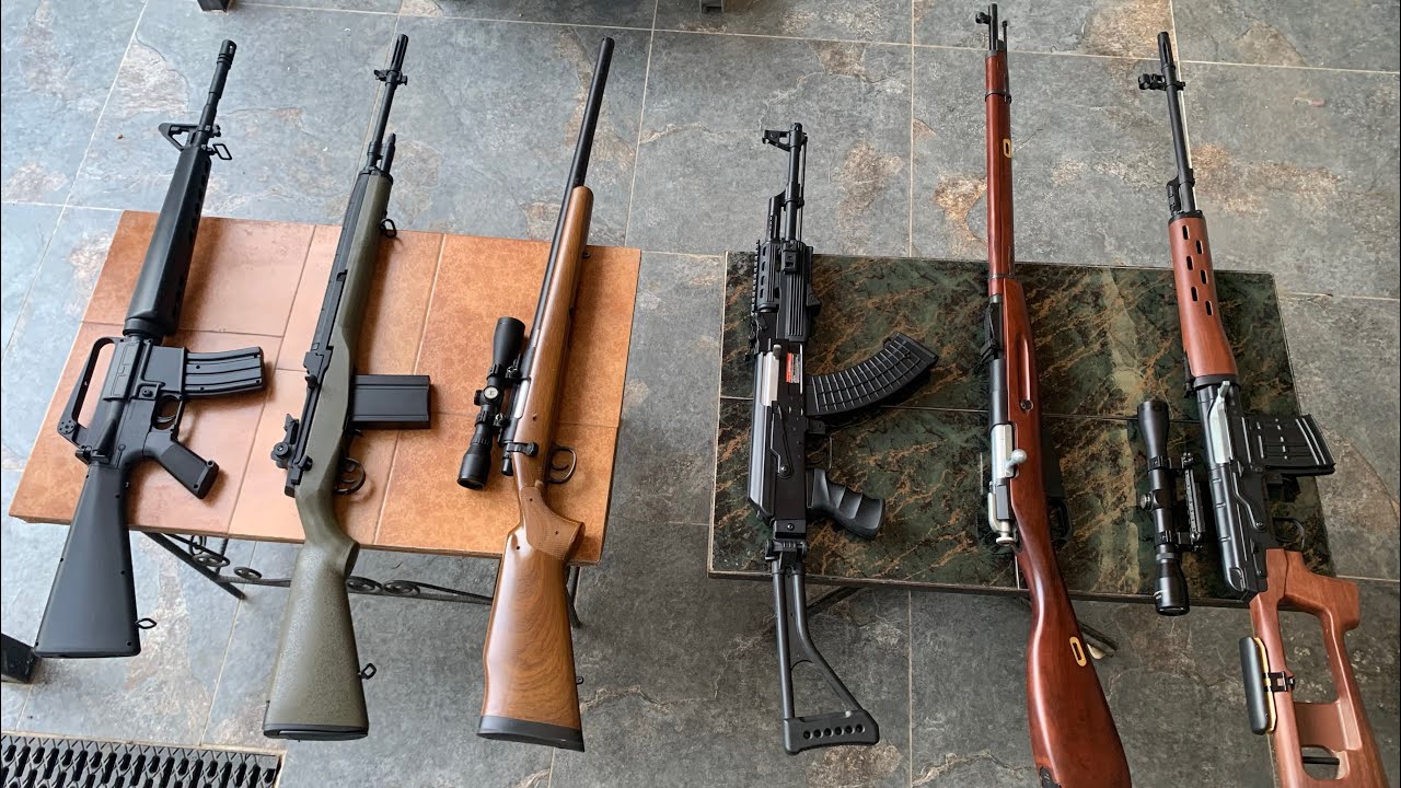 Airsoft: replici ale câtorva din armele folosite în războiul din Vietnam