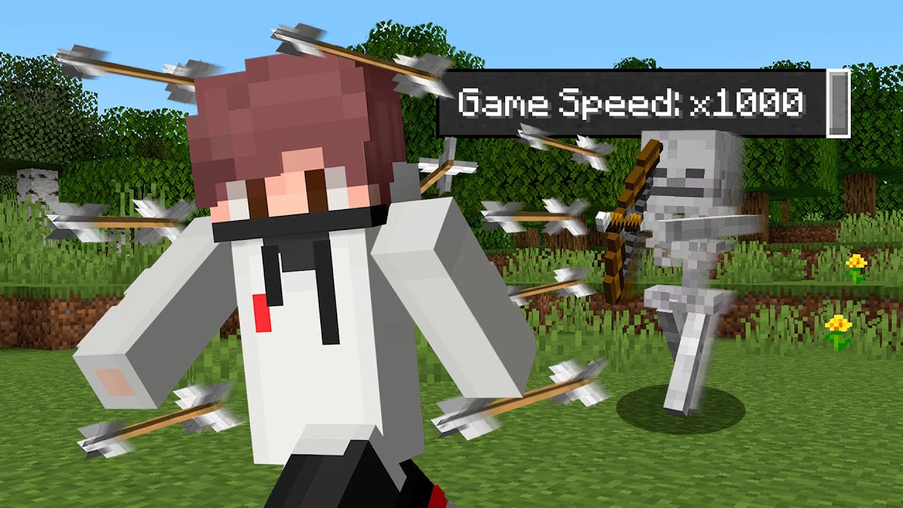 MINECRAFT pero x10 de VELOCIDAD