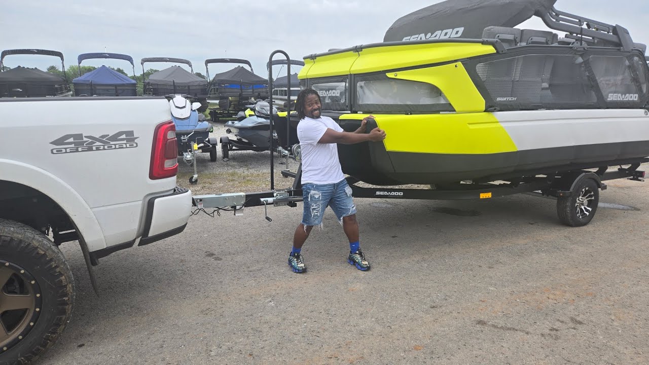 This summer is gonna be crazy! Sea-doo Switch 230 horsepower supercharged jet boat!