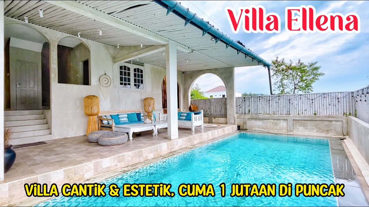 VILLA ELLENA || Villa Cantik & Instagramable Cuma 1 Jutaan di Puncak!!