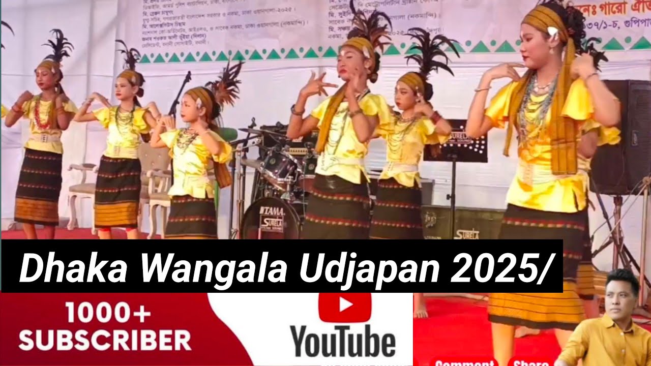 Dhaka Wangala Udjapan 2025 /Achik Beautiful Garo Wangala dance