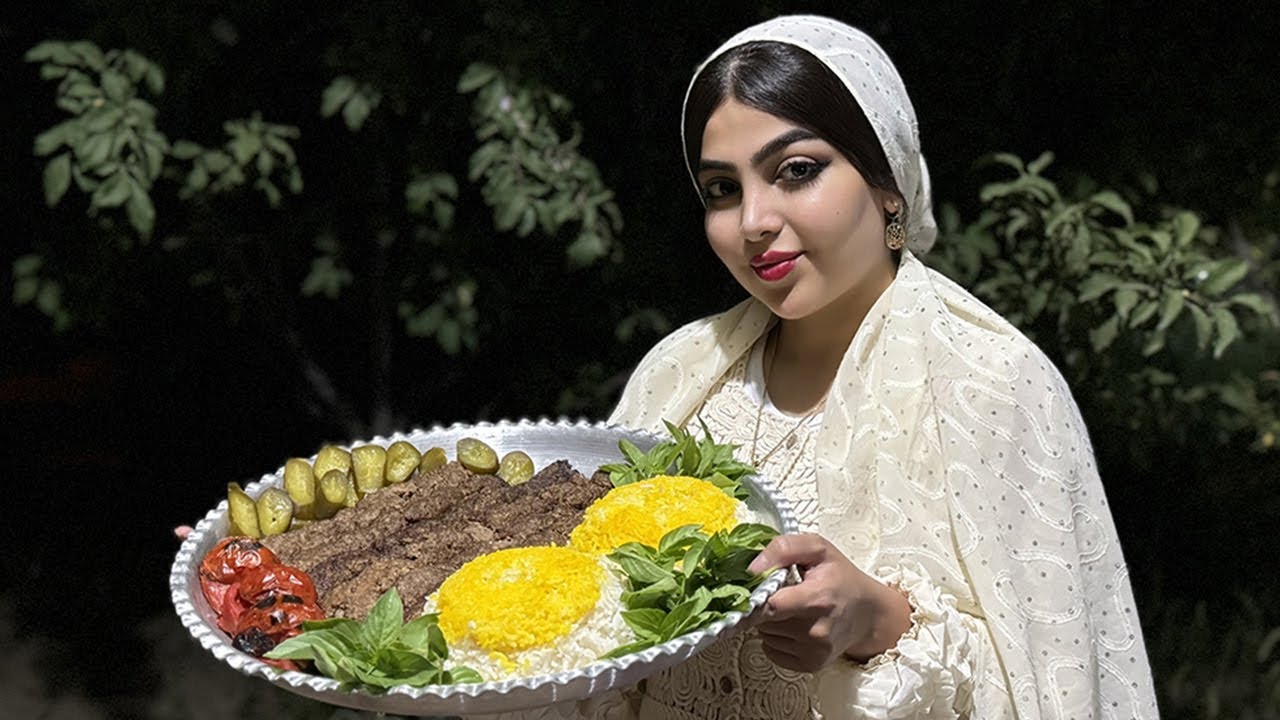 👩&zwj;🌾🔥Koobideh Recipe A Traditional Persian Dish in My Rural Life | Village Cooking by a Village Girl